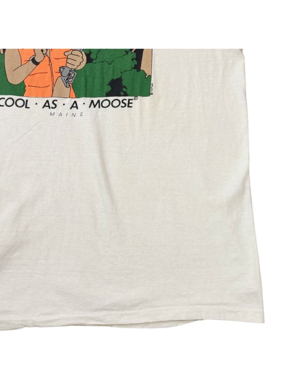 Vintage Men’s Hanes Beefy-T Cool As A Moose Maine Graphic T-Shirt USA M - Picture 4 of 9
